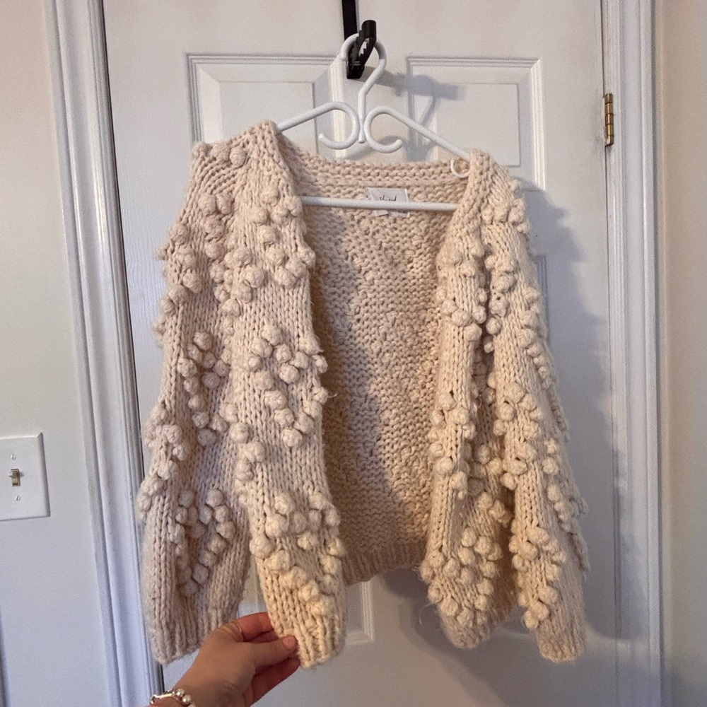 Chunky Knit Cream Sweater